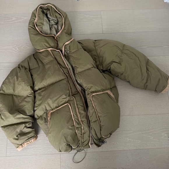 Isabel Marant Jackets & Blazers - Isabel Marant Olive Green Puffer Jacket